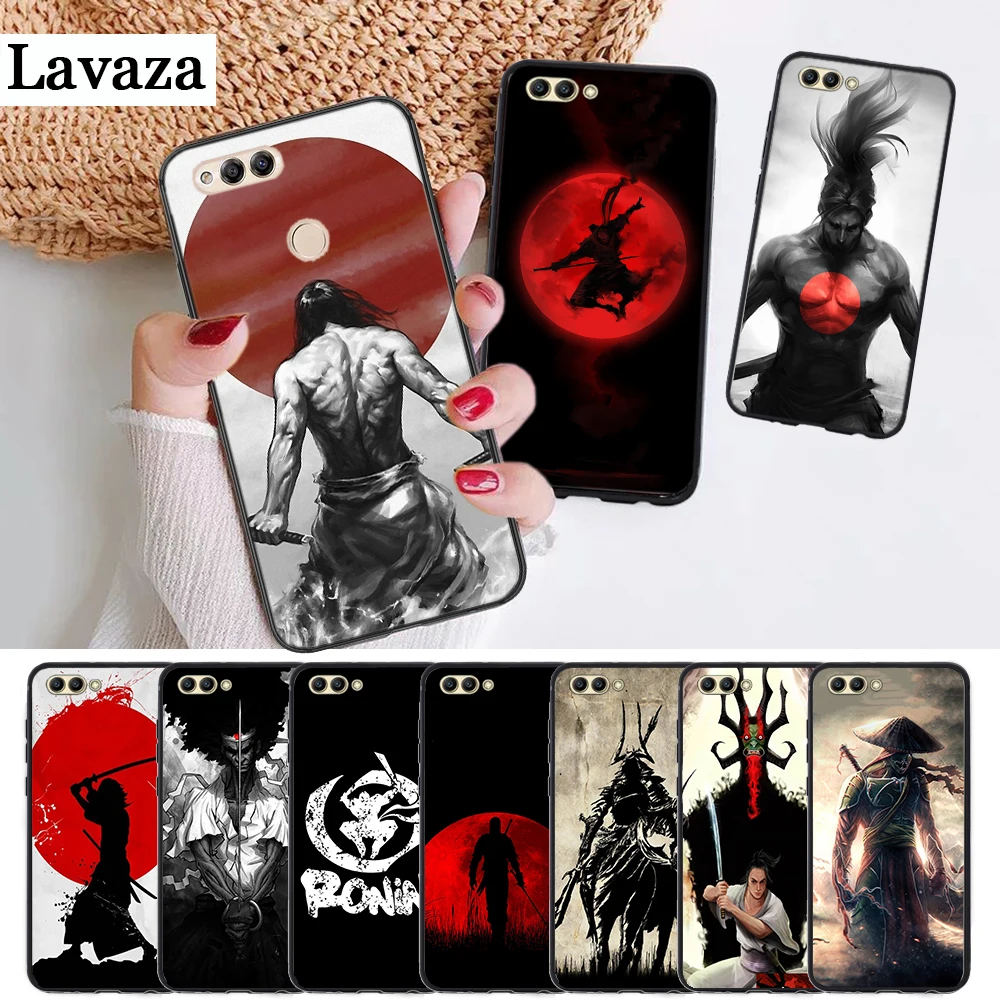

Lavaza Japan The samurai Ninja Printing Drawing Silicone Case for Huawei honor 6A 7A Pro 7X 8 Lite 8X 8C 9 Note 10 View 20 9X