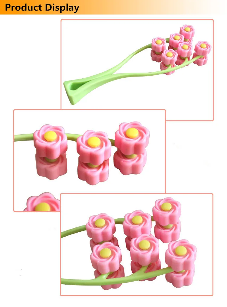 Портативный Массаж подтяжка лица ролик в форме цветка эластичный против морщин Подтяжка лица для коррекции контура лица расслабляющий для красоты Инструменты