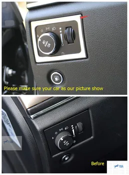 

Lapetus For Jeep Grand Cherokee 2011 2012 2013 2014 2015 Stainless Steel Auto Styling Head Light Lamp Switch Button Cover Trim