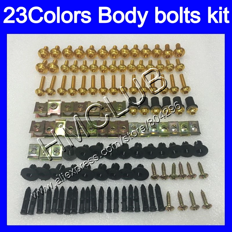 

Complete Fairing bolts kit For KAWASAKI NINJA ZZR-250 ZZR 250 90 91 92 93 94 ZZR250 95 96 97 98 99 Full Body screws Nuts screw