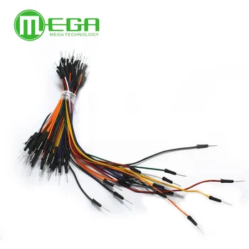 

65pcs/Lot New Solderless Flexible Breadboard Jumper wires Cables Bread plate line