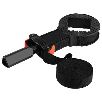 

Adeeing Adjustable Rapid Corner Clamp Strap Band 4 Jaws Corner Clamps for Woodworking Photo Frame Tools 4M/6M(Black)