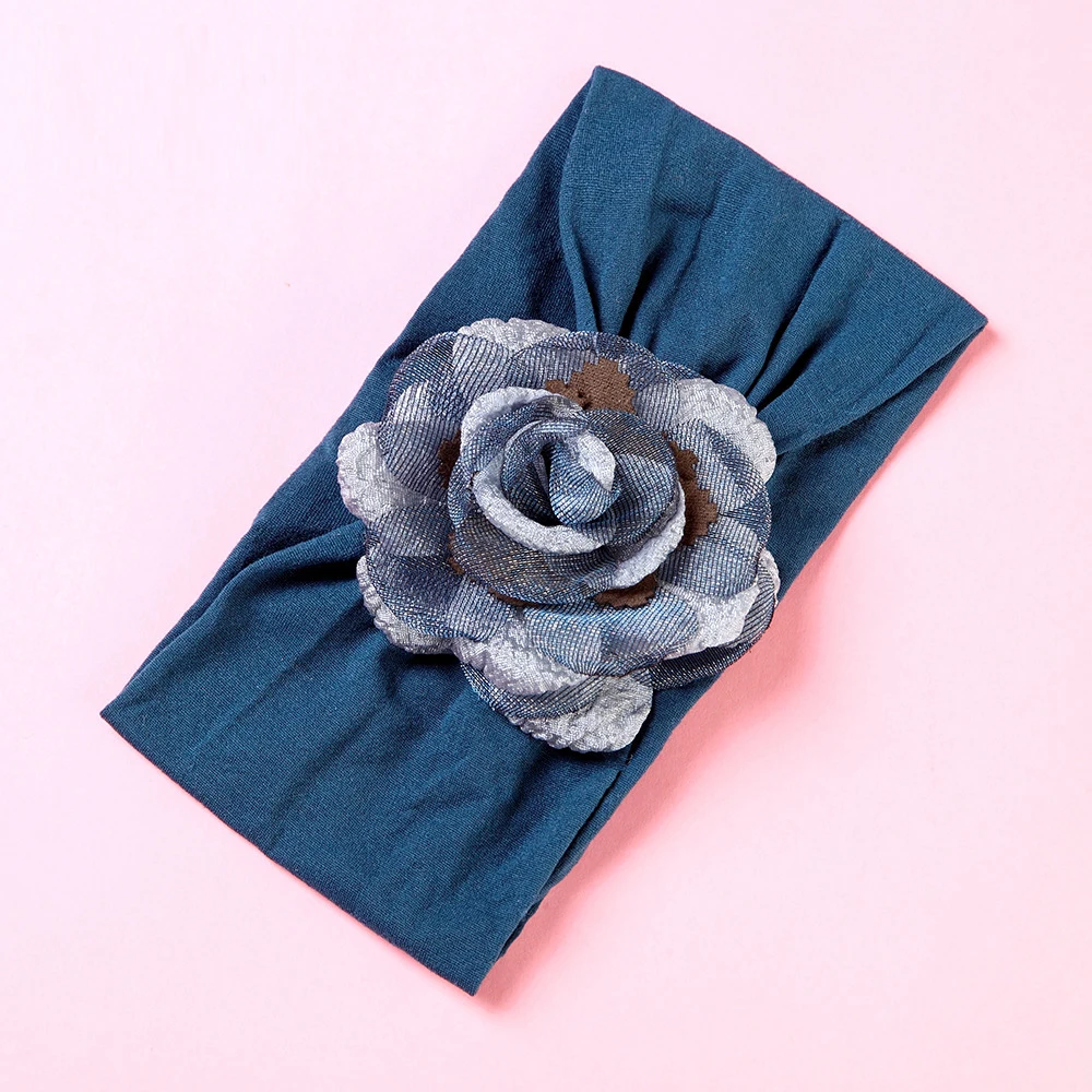 Flower Baby Girls Headwear Cute Infant Toddler Headbands For Girls Photography Props Nylon Headbands Baby Girls Accessories (5)