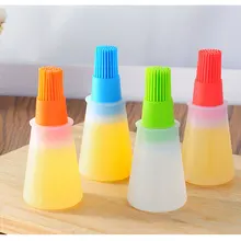 1 pc гриль кисточки для бутылок с маслом силиконовые жидкие масла ручка торт Масло Хлеб кисточка для выпечки и bbq кисточка для смазывания кухонной утвари
