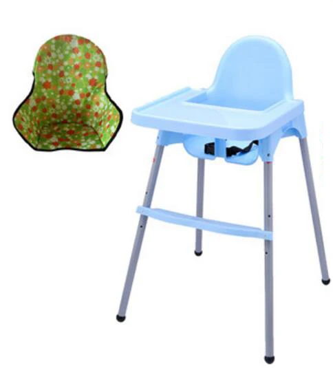 Из кожи ПУ Портативный Детское сиденье детский обеденный стол многофункциональные регулируемые складные стулья для детей - Цвет: Коричневый