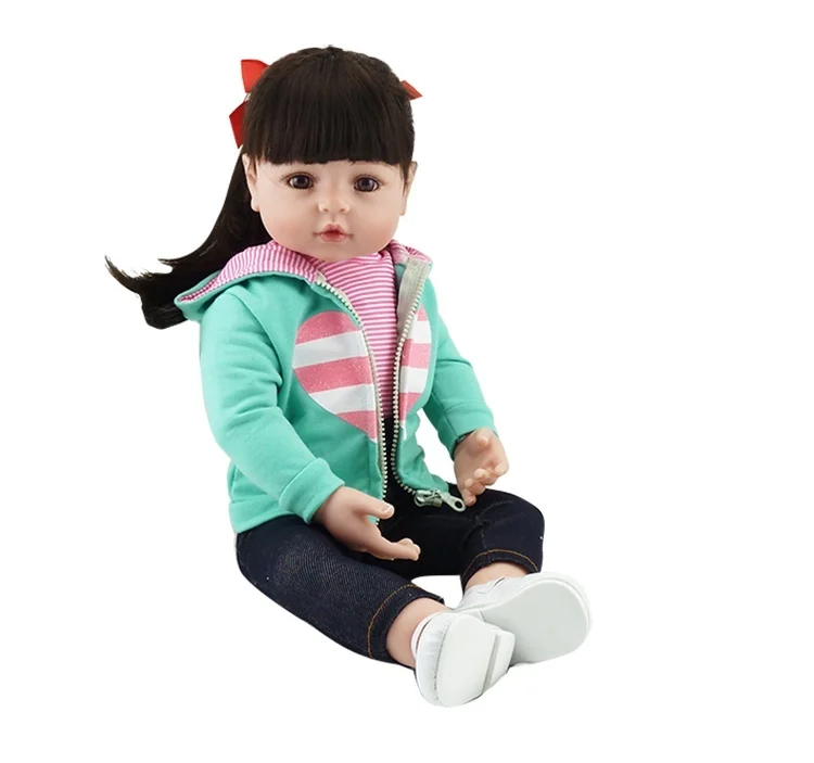 NPK Bebes Reborn doll 47 см силиконовая кукла девочка Baby игрушка Реалистичная