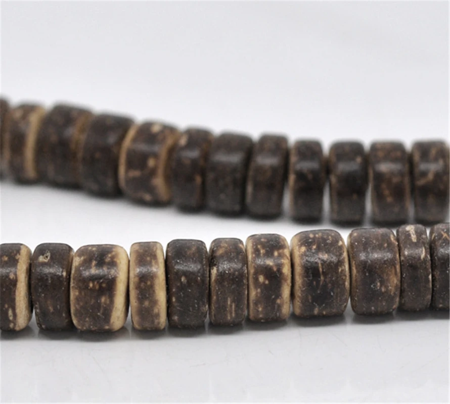 

DoreenBeads 4 Strands Coconut Shell Rondelle Loose Beads 8mm 40cm (B12870), yiwu