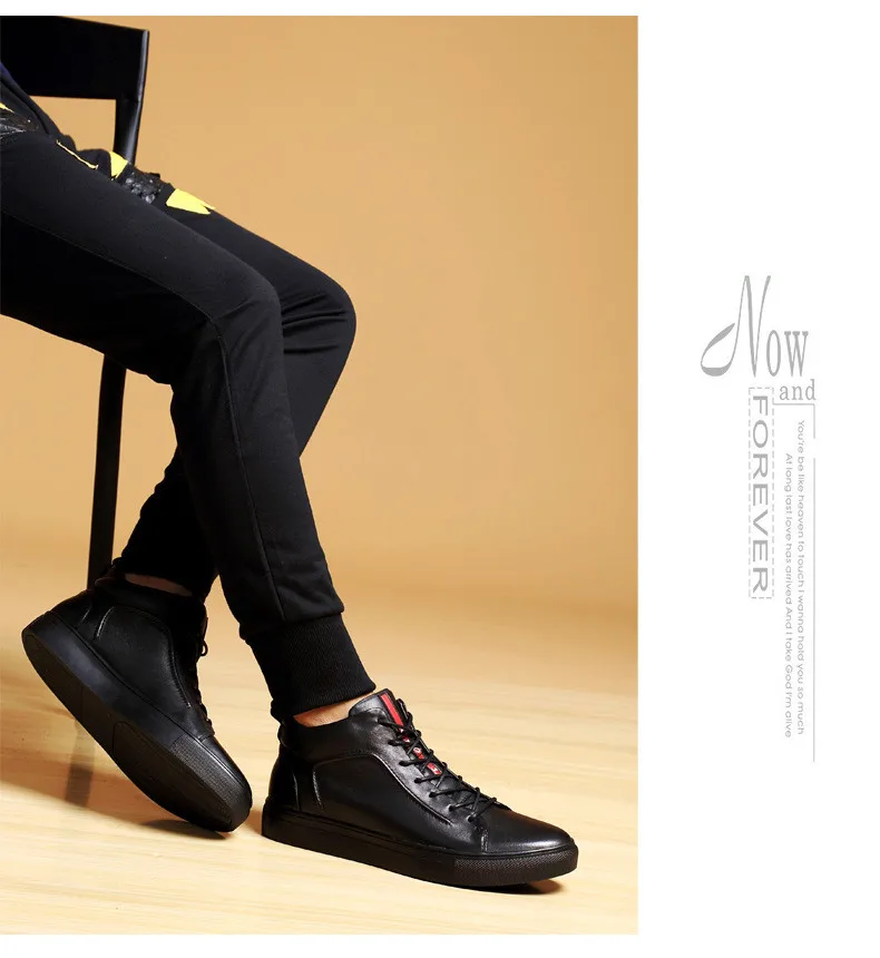 Повседневные кожаные ботинки; Мужская обувь из натуральной кожи; модная мужская обувь; Зимние ботильоны; мужские ботинки; Зимняя мужская обувь