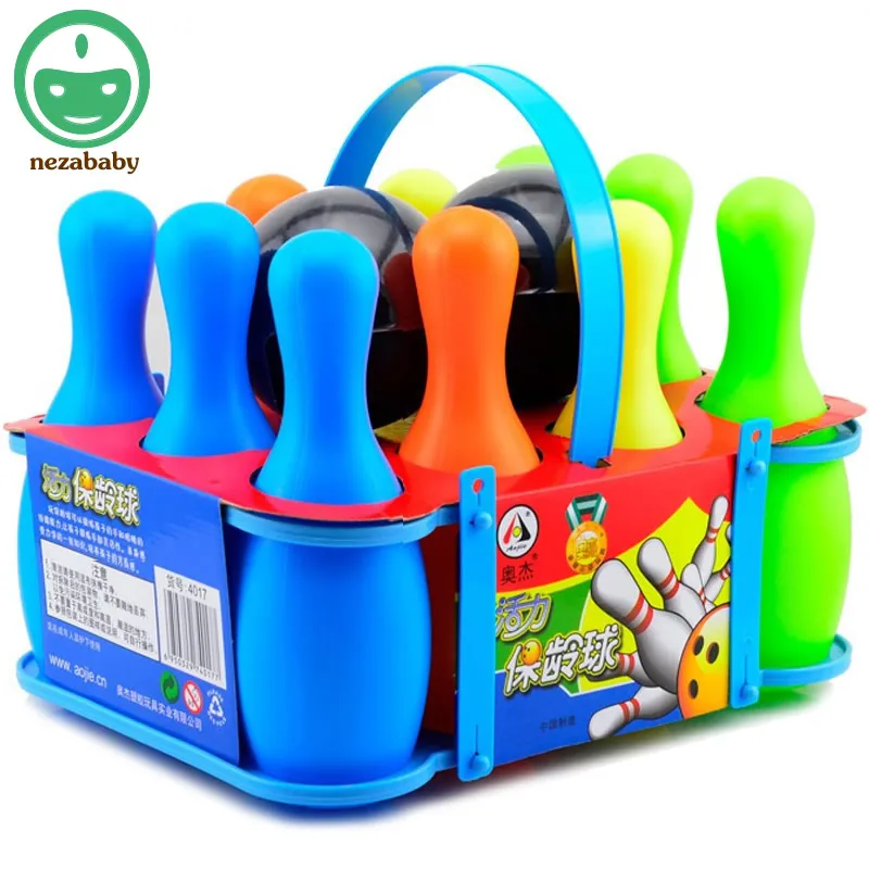 12PCS Set Baby Educational Toys Large Bowling Balls Toy Child Sports