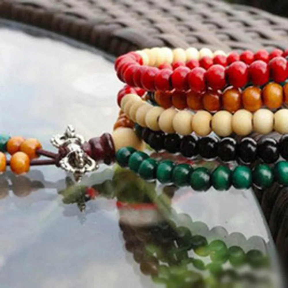 JieyueJewelry модное женское колье из Будды для медитации 6 мм 108 Молитвенное ожерелье