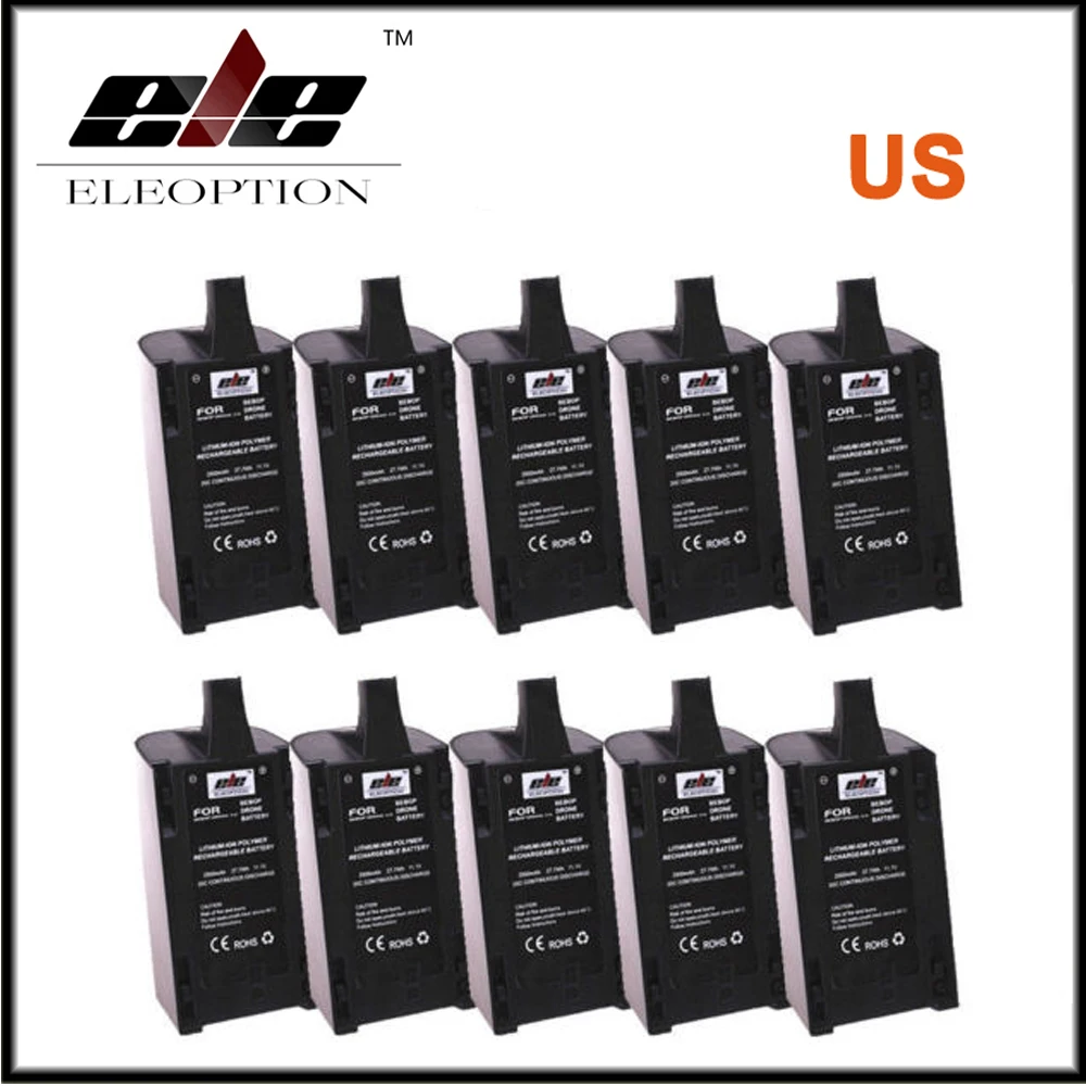 10x High Capacity 2500mAh 11.1V Powerful Li-Polymer Battery For Parrot Bebop Drone3.0 Quadcopter US