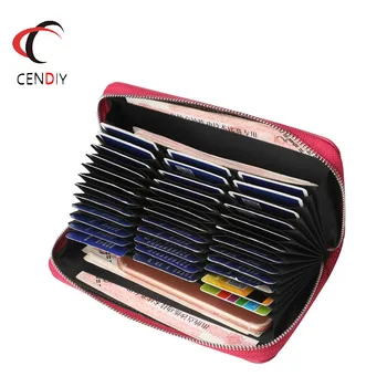

Unisex RFID Cards Wallet Women Long Passport Business Wallets Card Purse Men Credit Card Holders Purses ID Holder Case Female