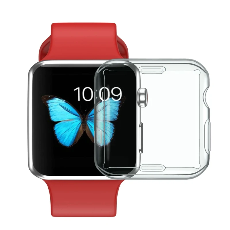 2018 Dehyaton TPU Защитный чехол для экрана Apple Watch iwatch wach Series 2 3 II 38 мм 42 прозрачный |