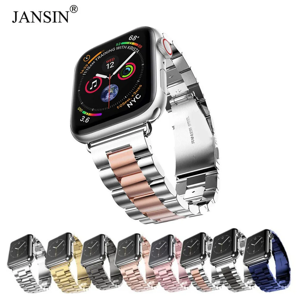 For Apple Watch Band 44mm 40mm 38mm 42mm Fashion Metal Sport Bracelet Stainless Steel Strap For iWatch Series 4 3 2 1 Watchbands For Apple Watch Band 44mm 40mm 38mm 42mm Fashion Metal Sport Bracelet Stainless Steel Strap For iWatch Series 4 3 2 1 Watchbands