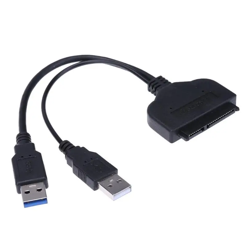 

23cm 5Gbps High Speed 7+15pin SATA to USB 3.0 Drive Converter Adapter Cable for 2.5inch SATA HDD SSD Hard Drive Enclosure
