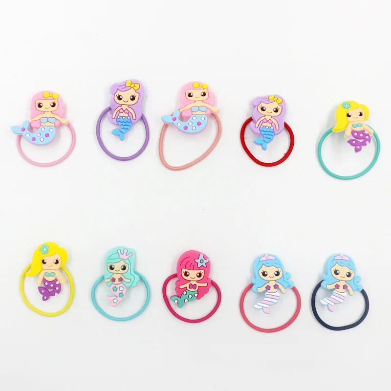 

10pcs Mermaid Unicorn Party Unicorn High Elastic Hair Band Birthday Party Decoration Girls Baby Shower Adult Decoration Supplies
