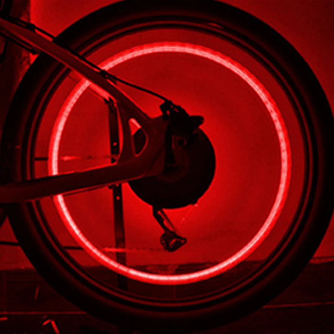 FangNymph 4 цвета колеса шины клапан уплотнительная крышка в форме черепа светодиодный светильник вибрации вкл/выкл подходит велосипед мотоцикл автомобиль универсальный - Цвет: Красный