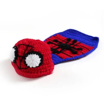 

Hand Knitted Baby Clothes Batman Joker Newborn Photography Props