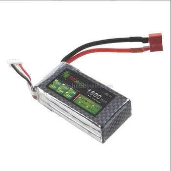 LION Power 11.1V 1500mAh 35C / 40C LiPO battery T plug RC model Lipoly power pack