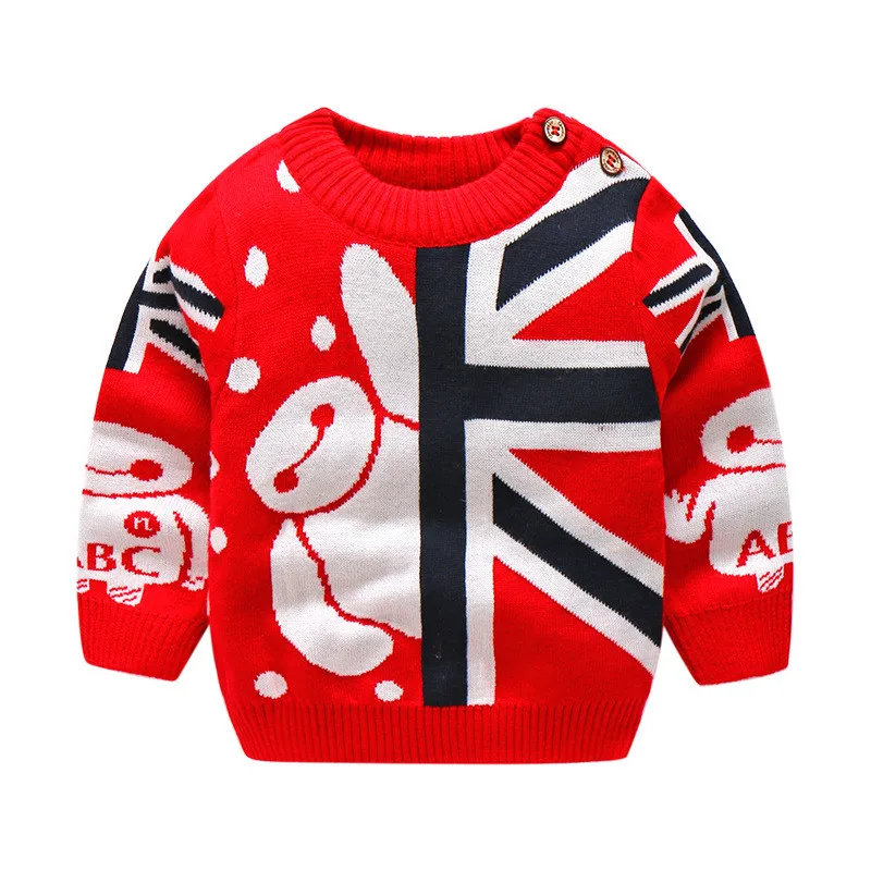 

BibiCola autumn winter baby boys sweater infant boys cartoon pullover clothes kids boys knitted tops casual outerwear clothing
