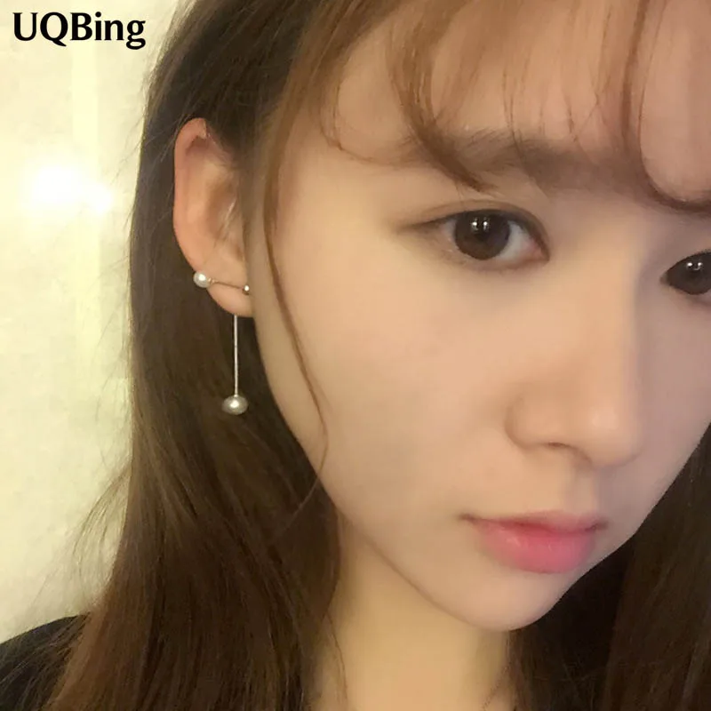 Модные 925 пробы серебро серьги жемчужные серьги для Для женщин ювелирные изделия