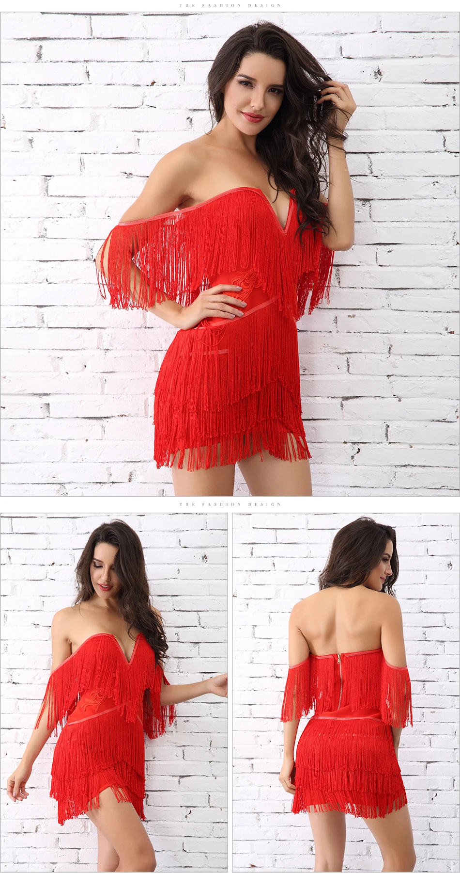 Женское короткое платье-бандо с бахромой ADYCE, красное пикантное бандажное платье с открытыми плечами и V-образным вырезом, для клуба и вечеринки, для лета
