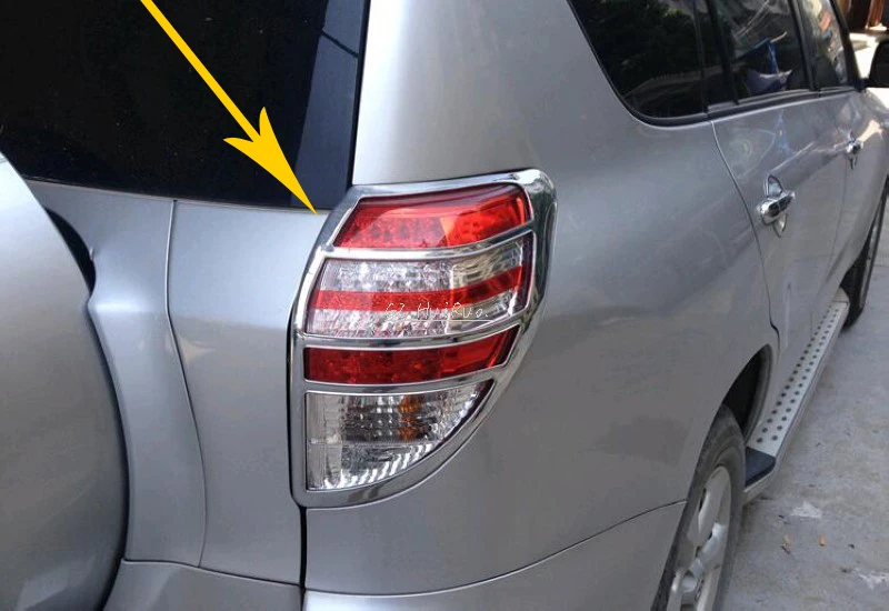

2 pcs ABS Chrome Rear Tail Light Lamp Cover Trim For Toyota RAV4 2006 2007 2008 2009 2010 2011 2012