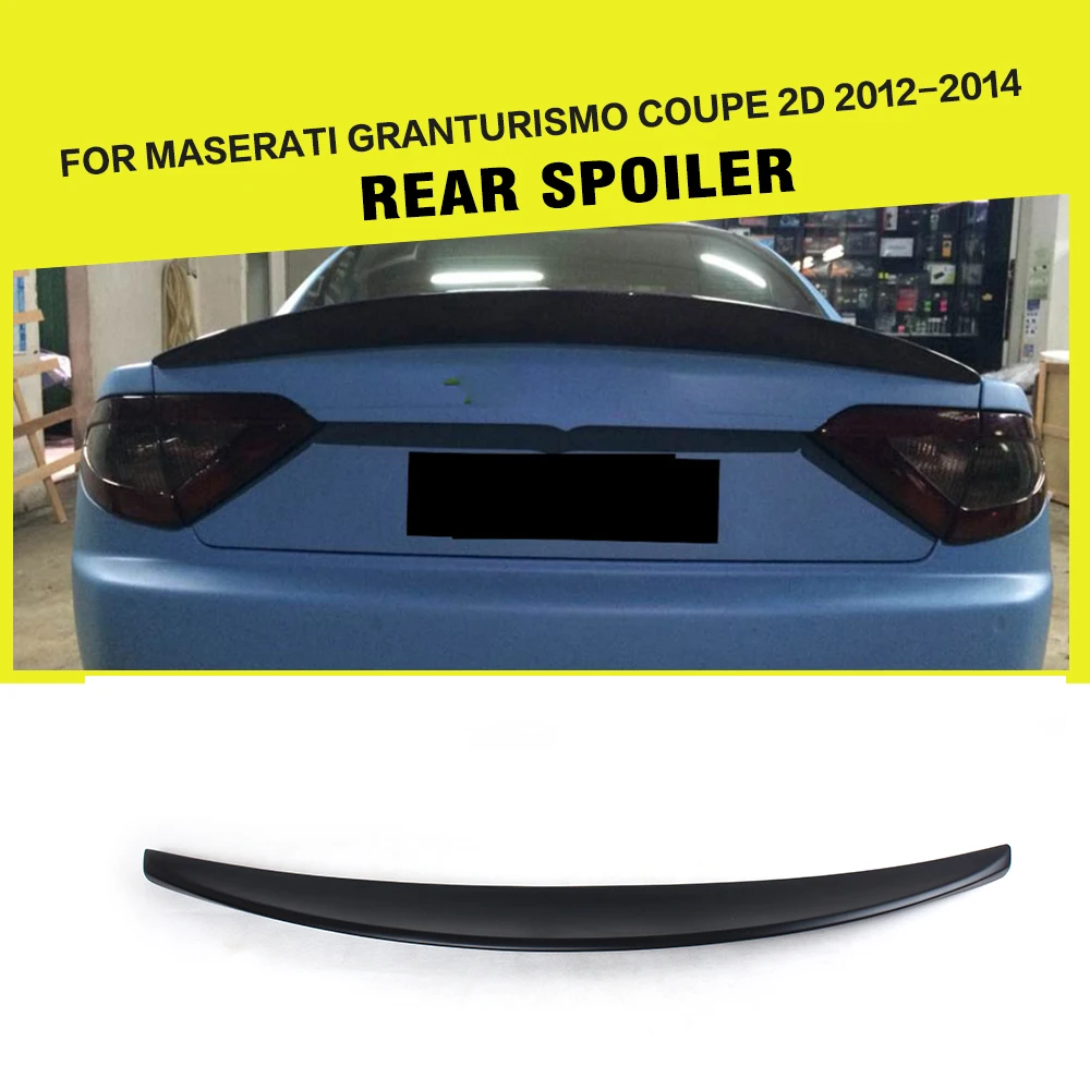 

FRP Unpainted Black Primer Rear Trunk Lip Spoiler Wing for Maserati GranTurismo Coupe 2012 - 2014