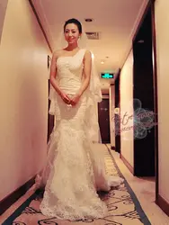 Романтический Новая модная аппликация на одном плече пикантные vestido de novia renda casamento длинные 2018 для матери невесты платья