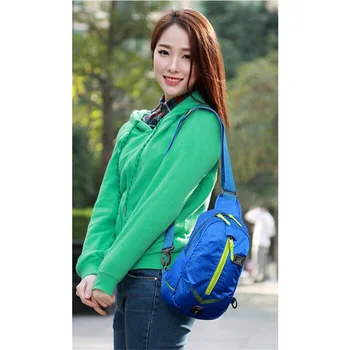

Popular multi-functional female chest bag nylon Men's leisure waist bag high quality disguised female bag Free shipping 2017