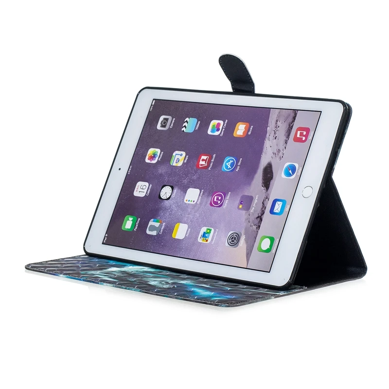 Чехол с кошельком для iPad Air 2 кожаный флип чехол кошкой волком чехлы бумажники A1566