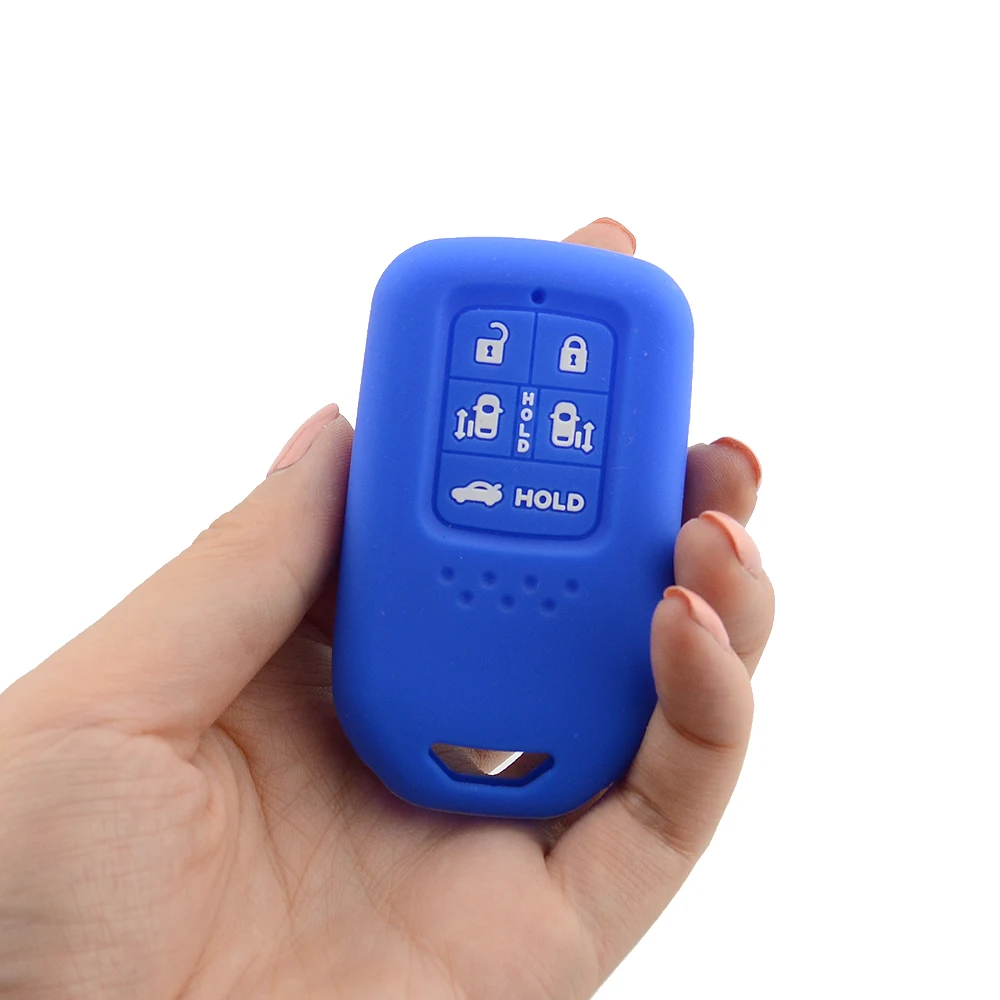 6 buttons silicone car key case for Honda 4