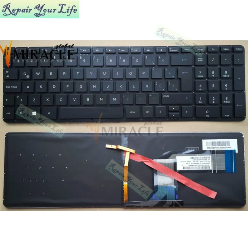 Repair You Life LA laptop keyboard for HP Pavilion 15 P 17 F latin