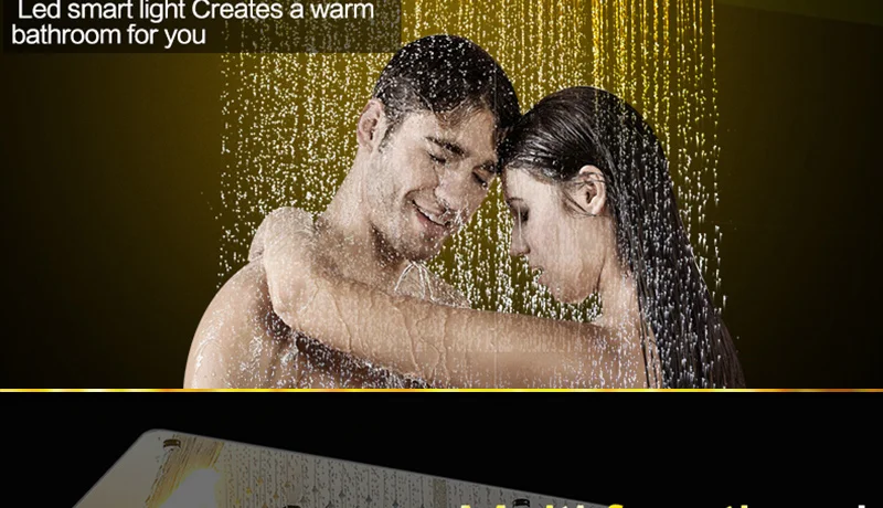 Multifunction Bathroom Shower Sets Luxury SUS304 Thermostatic Mixer Waterfall Rainfall SPA Ceiling Big Rain Led Shower Set (10)