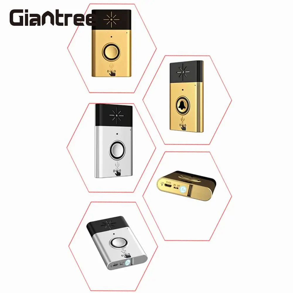 

Wireless Doorbell 5V 1A Two Way Voice Intercom Generic Door Chime 300M Outdoor Factory Wireless Voice Doorbell Clear Voice