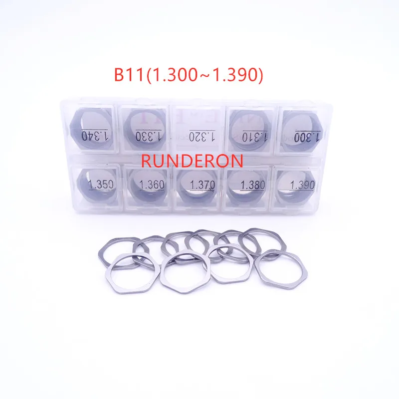 100 шт. B11 стальная шайба Shim 1,30-1,39 топливная система Common Rail Инжектор Регулировочная прокладка набор для Bosch