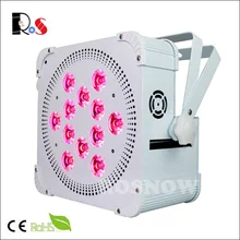 12 шт./лот ЖК-дисплей плоский светодиодный беспроводной DMX RGBWAUV аккумуляторная батарея работает DJ светодиодные прожекторы+ 1 бесплатный XLR DMX пропускания