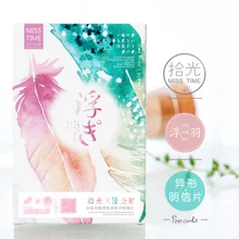 30 листов/набор открытка в виде пера/поздравительная открытка/Подарочная открытка на день рождения