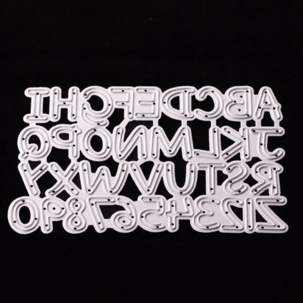 letter and number cutting dies scrapbooking embossing folder troqueles