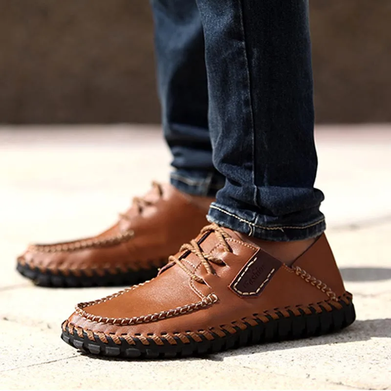 2015 New Fashion Spring British Martin Causal Genuine Leather Men Shoes