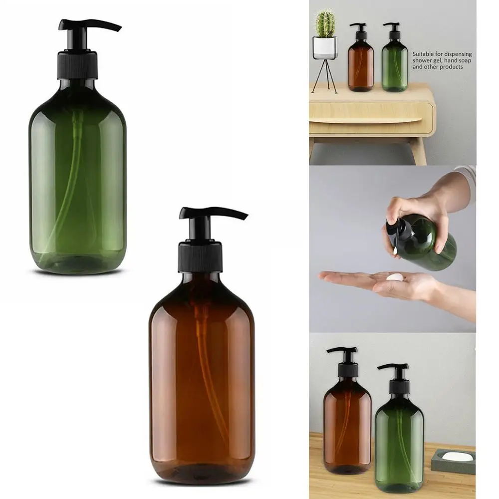 4pcs/set 500ml Empty Shampoo Bottles Opaque Versatile Pump Bottle Drip-free Lotion Container Hand Soap Dispenser 4pcs/set 500ml Empty Shampoo Bottles Opaque Versatile Pump Bottle Drip-free Lotion Container Hand Soap Dispenser
