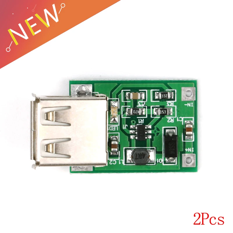 DC-DC 파워 뱅크 충전기 스텝 업 부스트 컨버터 공급 전압 모듈, USB 출력 충전 회로 기판, 0.9V-5V  5V 600MA