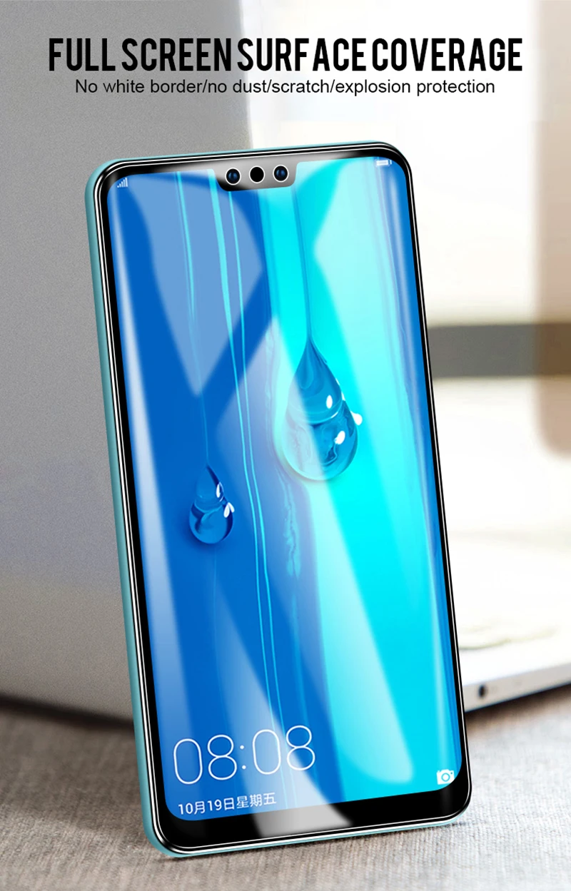 2 шт Полное закаленное стекло для HuaWei P30 Lite Plus P30lite P30plus изогнутый экран защитное стекло Передняя пленка протектор на 9h