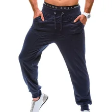 Новые модные летние Узкие вставки Штаны Для мужчин пот Штаны Повседневное брюк Jogger Бодибилдинг Фитнес пот ограниченное время k03