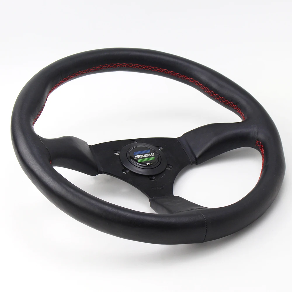 350mm 14 pulgadas cuchara deporte modificado volante de carreras de coches Universal rendimiento Tuning deportes cuero volante 350mm 14 pulgadas cuchara deporte modificado volante de carreras de coches Universal rendimiento Tuning deportes cuero volante