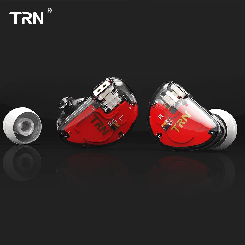 TRN V30 2BA+ 1DD гибридные наушники в ухо IEM HIFI Monito спортивные наушники 3 привода ушные вкладыши гарнитура 2Pin Съемная TRN V80 ZS10/ZSN - Цвет: Transparent no mic