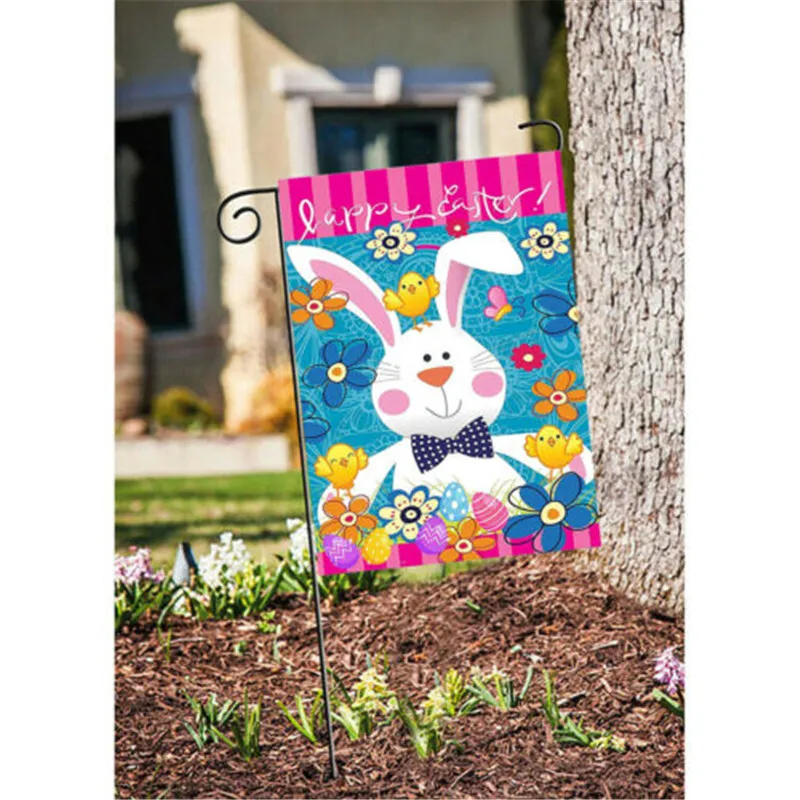 30x45cm Easter Cross Garden Flag Religious He Is Risen Yard Outdoor