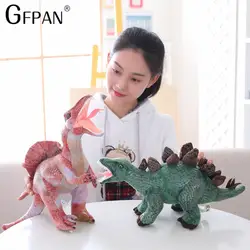 45 см реалистичные динозавров плюшевые игрушки Животные моделирование Тираннозавр Рекс Куклы для детей мальчиков Рождественские подарки