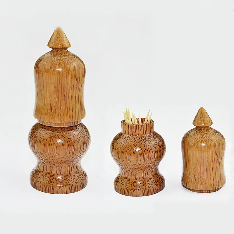 Buy Solid Wood Toothpick Tube Jar Container Box Home