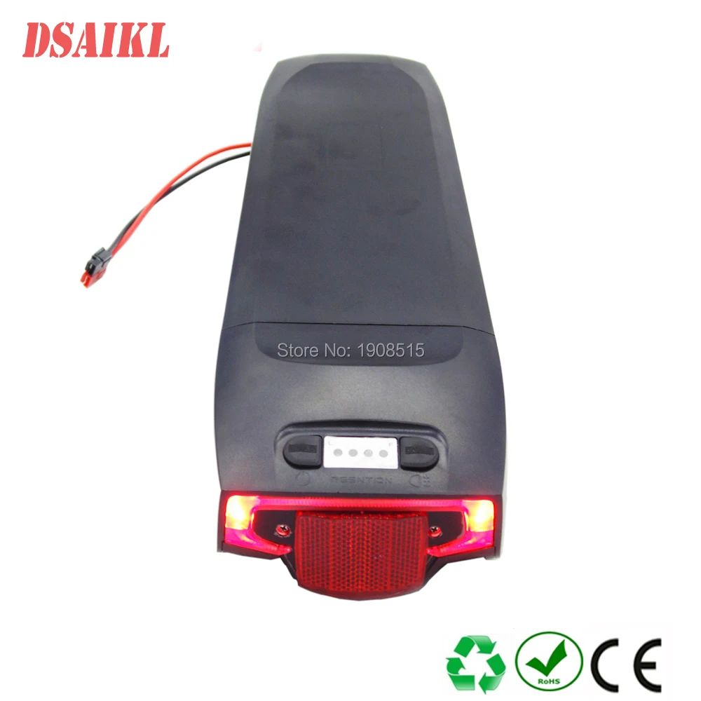 500W Задняя часть электровелосипеда стойка аккумуляторной батареи 36V 17.5ah Электрический велосипед камера Литий-ионная аккумуляторная батарея с зарядным устройством